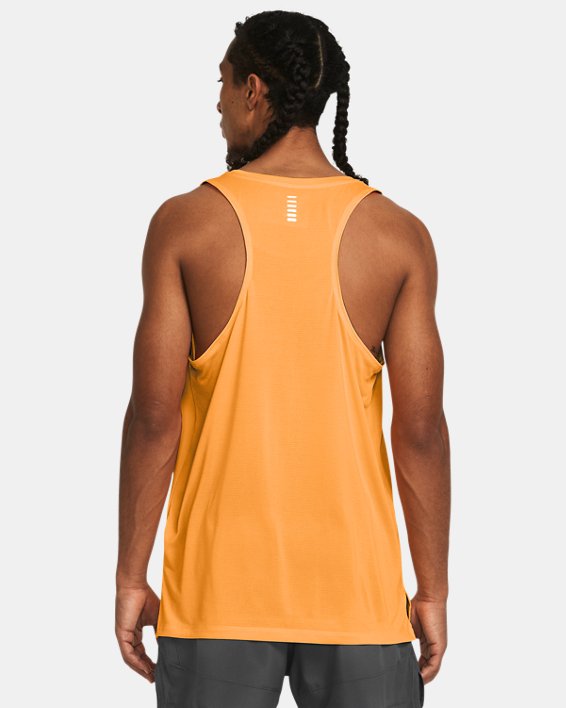 เสื้อกล้าม UA Launch สำหรับผู้ชาย in Orange image number 1